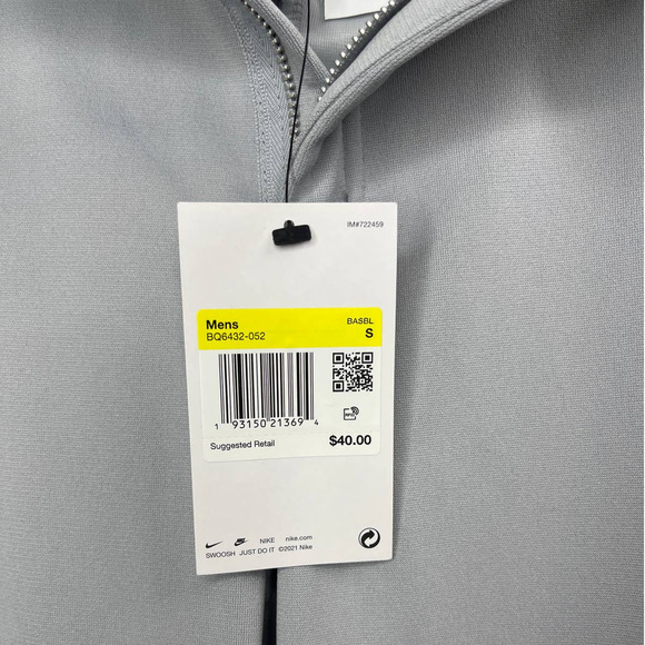 NWT Nike Vapor Select High Waist Grey Baseball Pants Mens Size S (BQ6432-052) - Picture 6 of 7